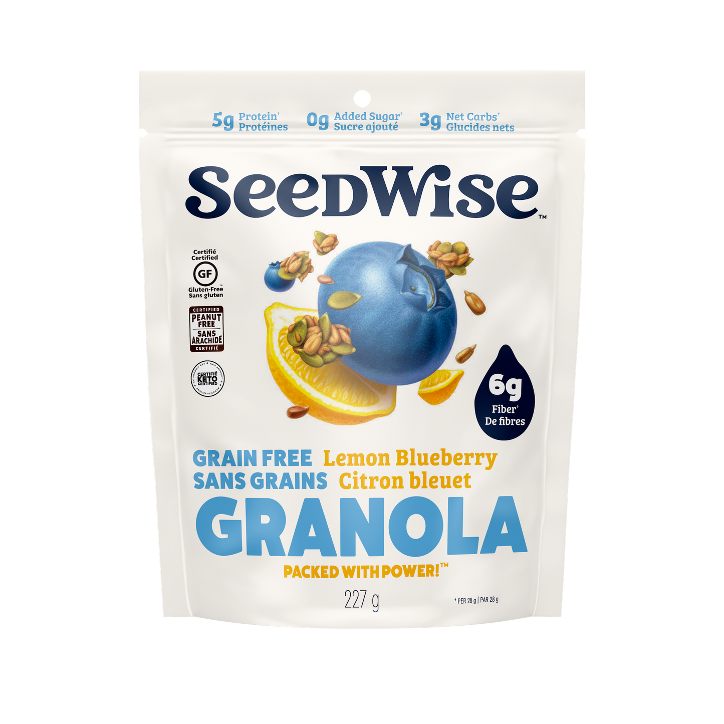 SeedWise Lemon Blueberry Granola